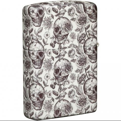 Zippo 540 Color Skull Glow In The Dark akmak 49458-000003