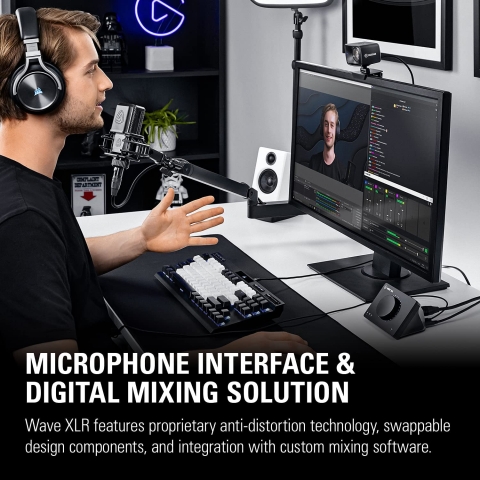Elgato Wave XLR Mic to USB-C in Audio Mixer
