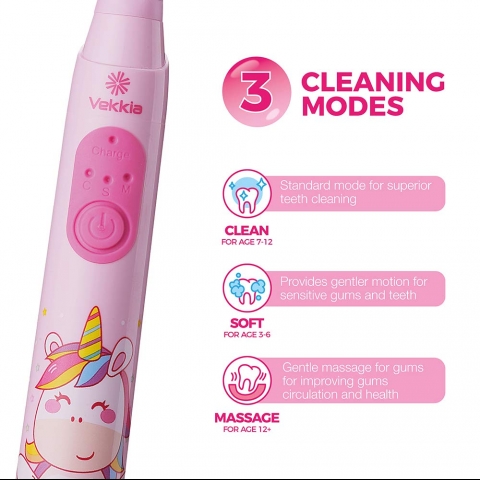 Vekkia Elektirikli �ocuk ��in Di� F�r�as� Set (Unicorn)