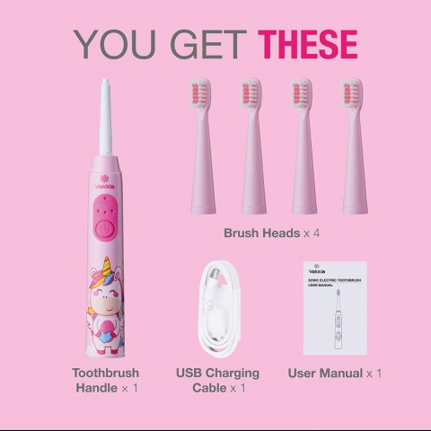 Vekkia Elektirikli �ocuk ��in Di� F�r�as� Set (Unicorn)