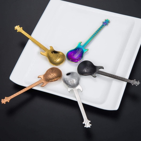 Solike 5'li Gitar �ekilli Paslanmaz �elik Ka��k(Renkli)