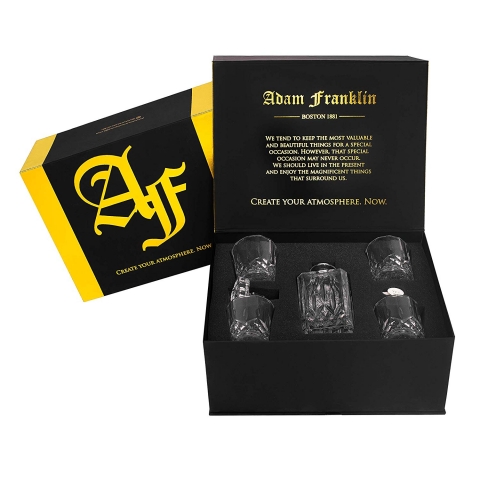 Adam Franklin 4l Viski Barda ve Viski iesi Seti
