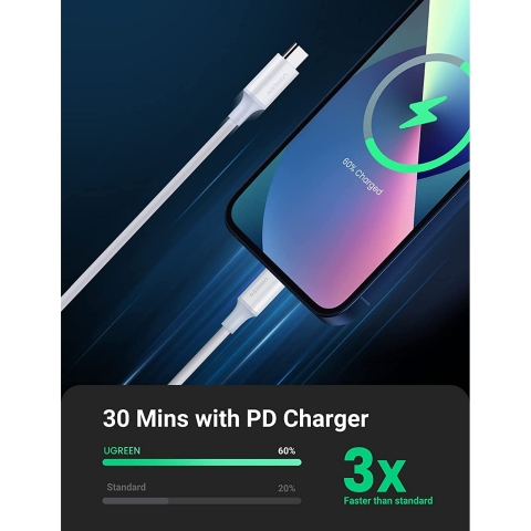 UGREEN USB C to Lightning Kablo (1M)
