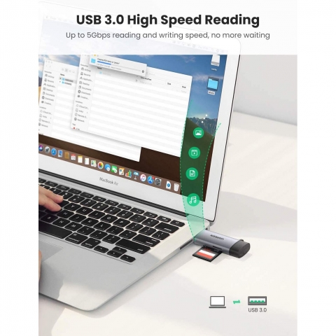 UGREEN Tanabilir USB 3.0 SD Card Okuyucu