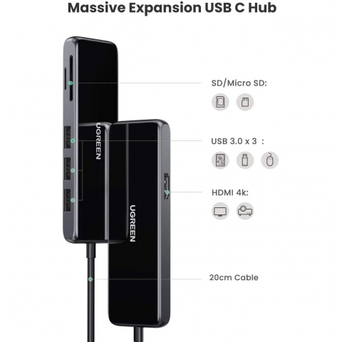 UGREEN 6's 1 Arada USB C Hub