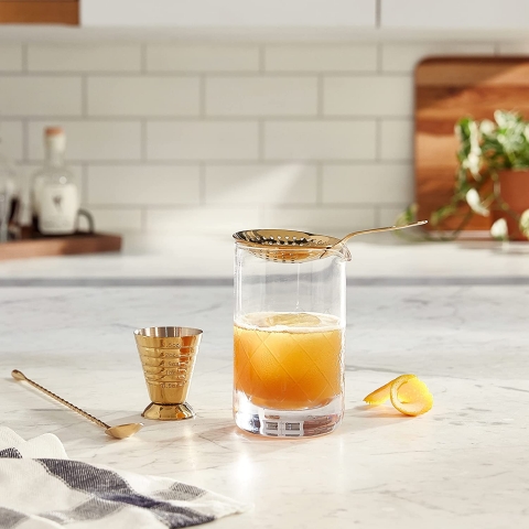 Barfly 3 Para Paslanmaz elik Kokteyl Seti (Gold)