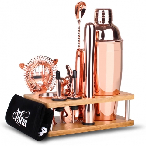 Artestia 13 Para Paslanmaz elik Shaker Seti (Rose Gold)