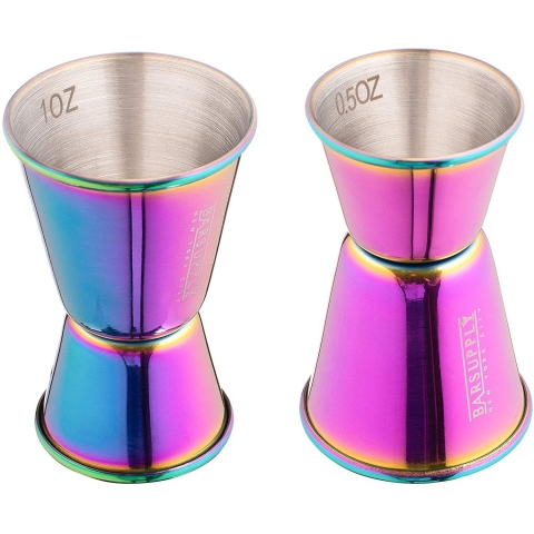 BARSUPPLY 4 Par�a Paslanmaz �elik Shaker Seti (Rainbow)