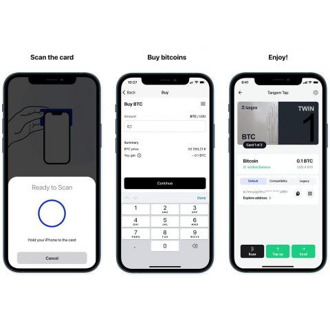 Tangem Bitcoin Kripto Para Czdan (Cold Wallet)