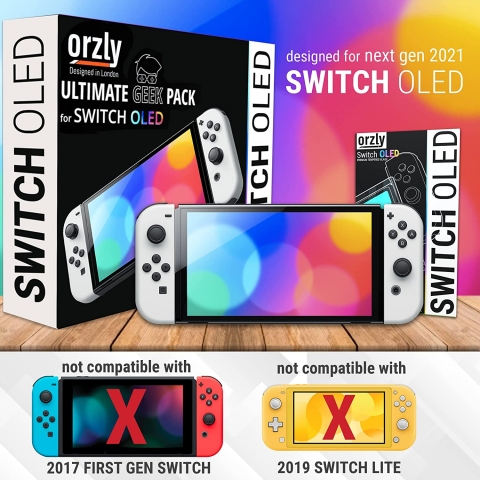 Orzly Nintendo Switch in Konsol Aksesuar Seti (Kark)(Beyaz)