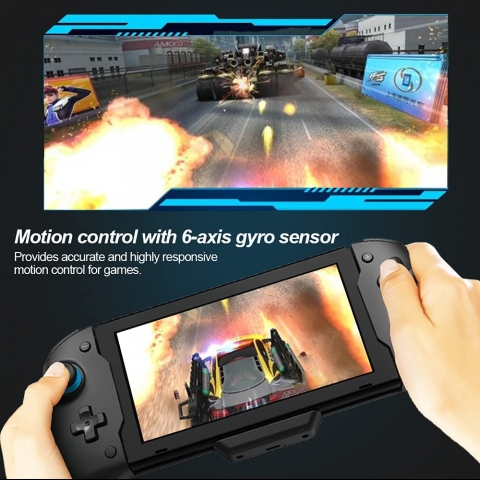 NexiGo Nintendo Switch in Ergonomik Oyun Konsolu (Siyah)