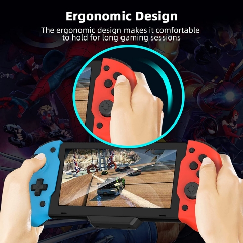 NexiGo Nintendo Switch in Ergonomik Oyun Konsolu (Mavi/Krmz)