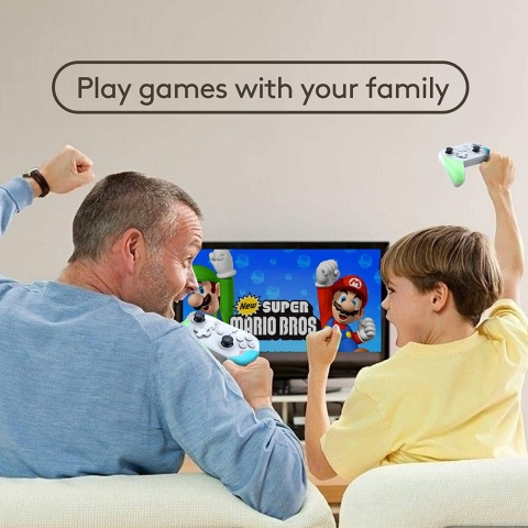 Uberwith Nintendo Switch in Oyun Konsolu (Beyaz)