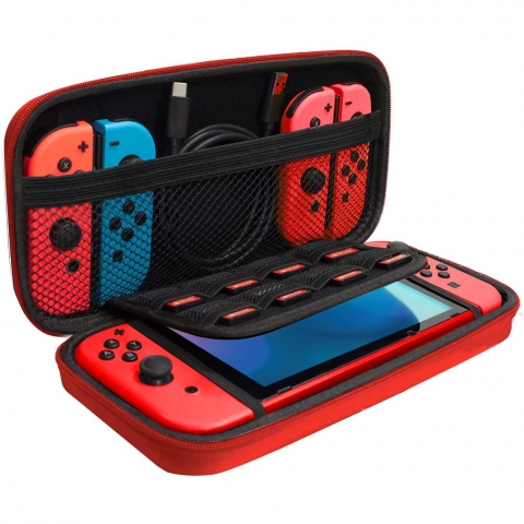 Orzly Nintendo Switch in Aksesuar Seti (Krmz)