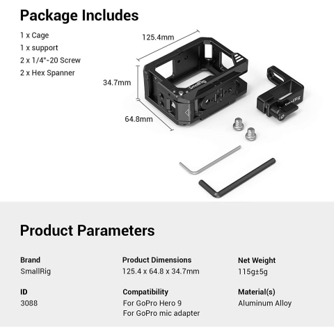 SmallRig Hero10 Vlog Klf