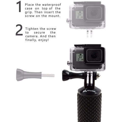 MiPremium GoPro in amandra Monopod (Yeil)