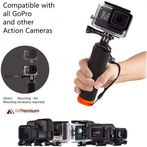 MiPremium GoPro ��in �amand�ra Monopod (Turuncu)