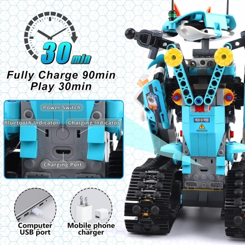 PANLOS STEM Robotik Kodlama Seti (Mavi)