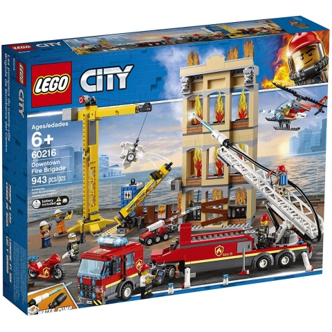 LEGO City Downtown Fire Brigade 60216  (943 Par�a - 6 Ya�)