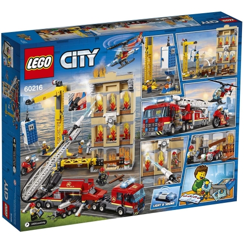 LEGO City Downtown Fire Brigade 60216  (943 Par�a - 6 Ya�)