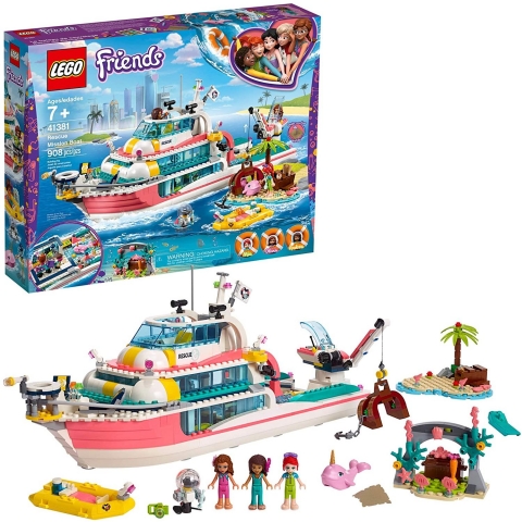 LEGO Friends Rescue Mission Boat 41381 (908 Para - 7 Ya)