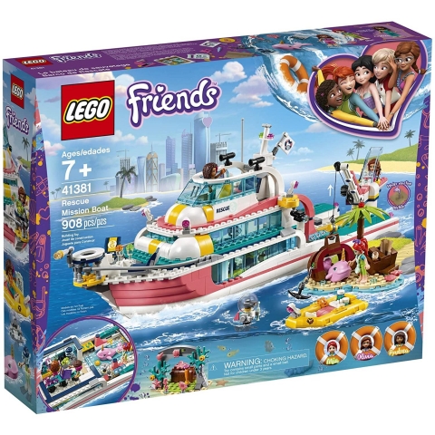 LEGO Friends Rescue Mission Boat 41381 (908 Para - 7 Ya)