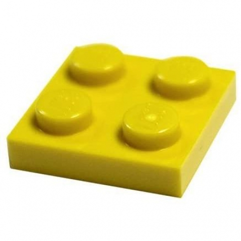 LEGO Parts and Pieces: Dark Gray 2x2 Plate x 100 Adet