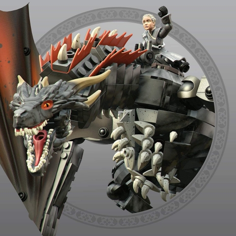 Mega Construx Game of Thrones Daenerys and Drogon (735 Para)