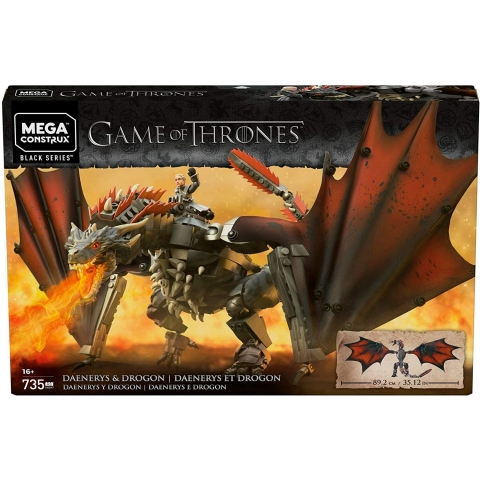Mega Construx Game of Thrones Daenerys and Drogon (735 Para)