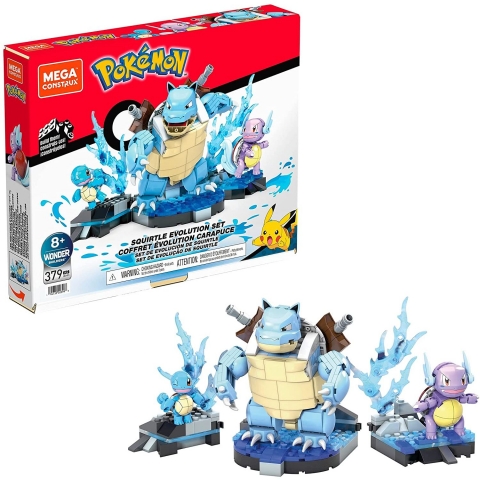 Mega Construx Pokmon Squirtle Evolution Set (379 Para)