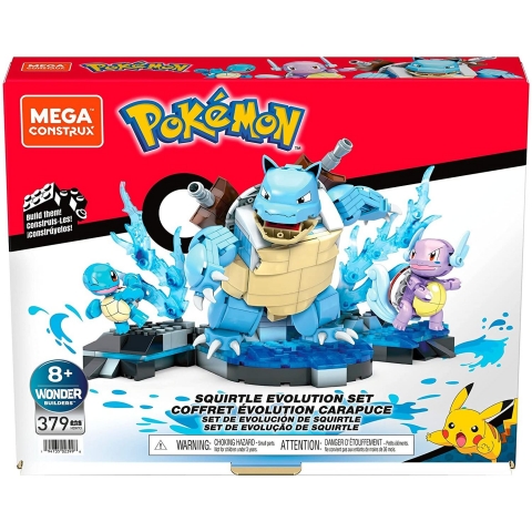 Mega Construx Pokmon Squirtle Evolution Set (379 Para)