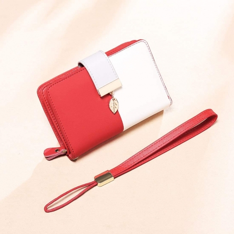 BAIGIO RFID Korumal� Kad�n Deri C�zdan (Pembe)