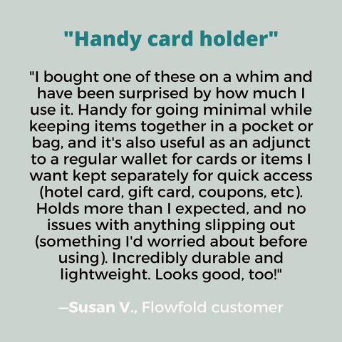 Flowfold RFID Korumal Erkek Karbonfiber Kartlk (Mavi)