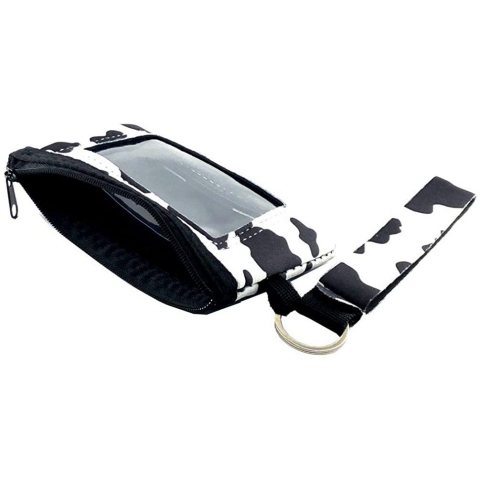 Ac.y.c RFID Korumal� Kad�n Deri C�zdan (Siyah Beyaz)