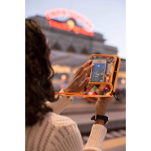 Artovida RFID Korumal� Kad�n Nylon C�zdan (Turuncu)