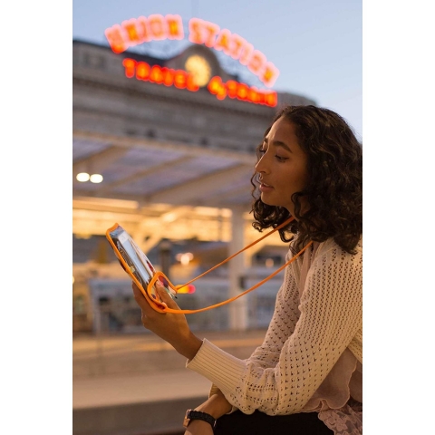 Artovida RFID Korumal� Kad�n Nylon C�zdan (Turuncu)