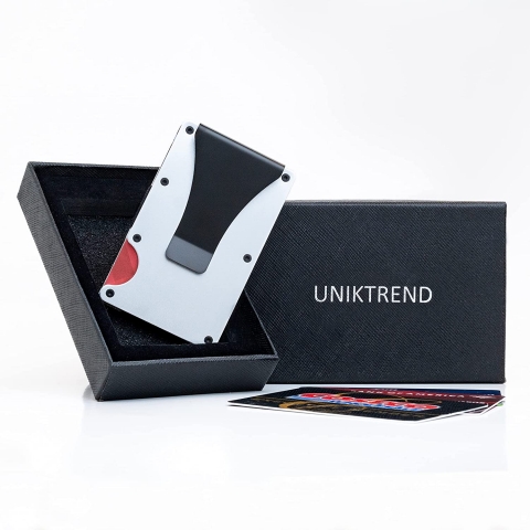 UNIKTREND RFID Korumal Kadn Alminyum Kartlk (Beyaz)