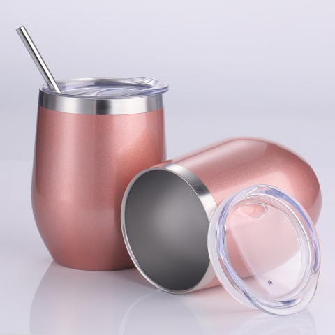 Skylety Paslanmaz �elik ��ki Termosu (2 Adet) (Rose Gold)