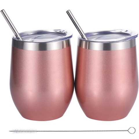 Skylety Paslanmaz �elik ��ki Termosu (2 Adet) (Rose Gold)