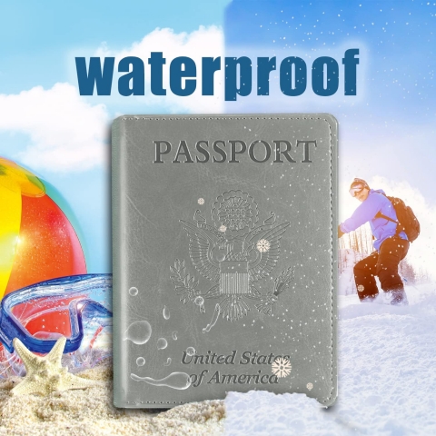 Sizobi RFID Korumal Kadn Deri Pasaportluk (Yeil)