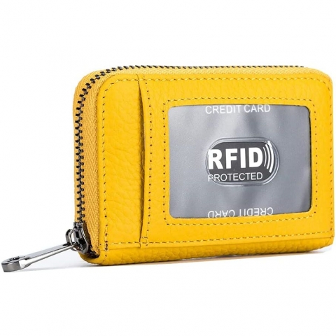 EASTNIGHTS RFID Korumal Kadn Deri Czdan (Sar)