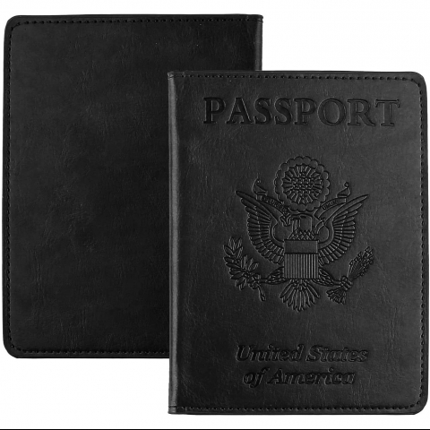 HVSVH RFID Korumal Erkek Deri Pasaportluk (Siyah)