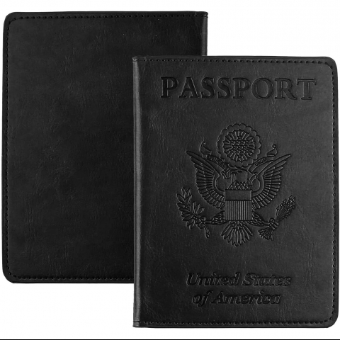 HVSVH RFID Korumal Erkek Deri Pasaportluk (Siyah)