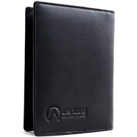 Inspiring Adventures RFID Korumal� Erkek Deri C�zdan (Siyah)