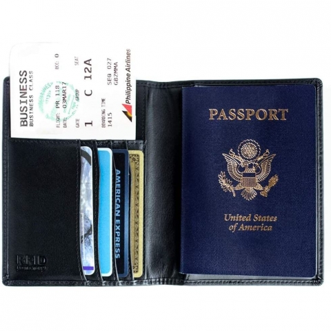 Inspiring Adventures RFID Korumal� Erkek Deri C�zdan (Siyah)