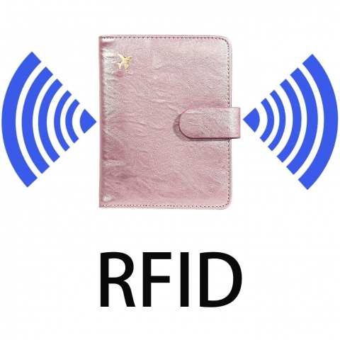 Rabbitale RFID Korumal Erkek Deri Pasaportluk (Rose Gold)