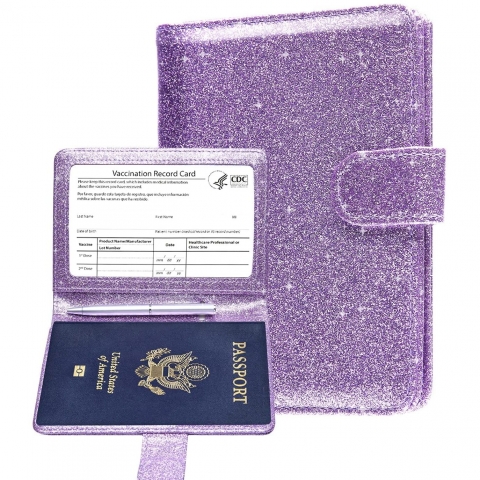MCmolis RFID Korumal Erkek Deri Pasaportluk (Mor)