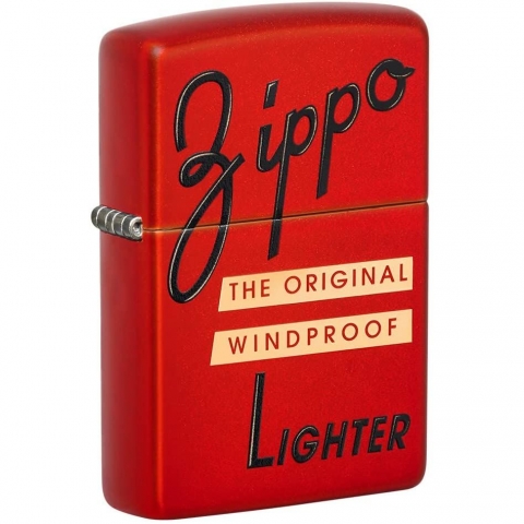 Zippo Red Box Top Design Red Pocket akmak