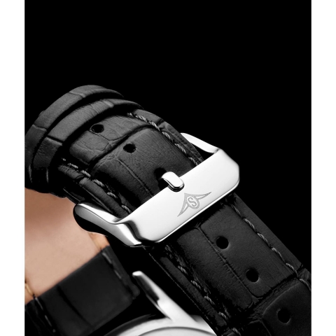 Stuhrling Original Erkek Calfskin Saat (Siyah)