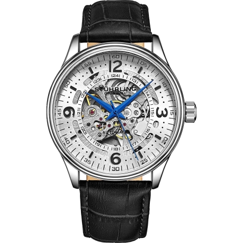 Stuhrling Original Automatic Skeleton Saat (Siyah)